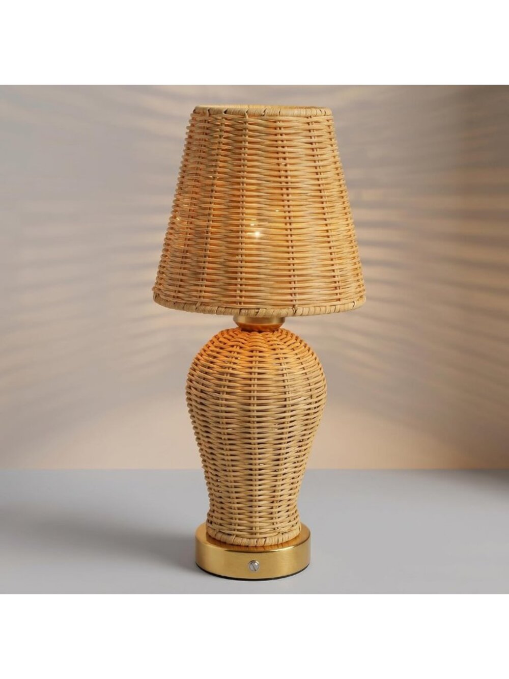 Boho Rechargeable Cordless Table Lamp - Touch Dimmable, Battery Operated Light